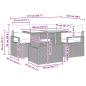 Preview: 5-teiliges Garten Sofa Set mit Kissen in Beige aus Poly Rattan, 2-Sitzer Garten Sofa mit Kissen in Beige aus Poly Rattan