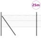 Preview: Bodenmontierter Sechseckzaun 25 x 0,8 m PVC-beschichteter Stahl