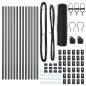Preview: Bodenmontierter Sechseckzaun 25 x 0,8 m PVC-beschichteter Stahl