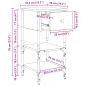 Preview: Nachttisch Alter Holz 34x36x70 cm Holzwerkstoff