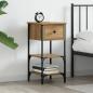 Preview: ARDEBO.de - Nachttisch Artisan Eiche 34x36x70 cm Holzwerkstoff