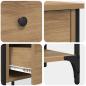 Preview: Nachttisch Artisan Eiche 34x36x70 cm Holzwerkstoff