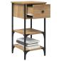 Preview: Nachttisch 2 Stk. Braun 33,5 x 36 x 70 cm Holzwerkstoff