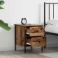 Preview: Nachttisch Alter Holz 40x42x50 cm