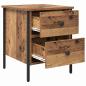 Preview: Nachttisch Alter Holz 40x42x50 cm