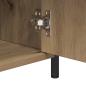 Preview: Nachttisch Eichenholz 40x42x60 cm Holzwerkstoff