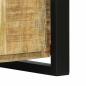 Preview: Bankschrank 100x35x50 cm Massivholz Grobes Mangoholz