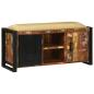 Preview: Bankschrank Mehrfarbig 100x35x50 cm Massivholz Wiederverwertet