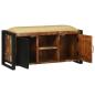 Preview: Bankschrank Mehrfarbig 100x35x50 cm Massivholz Wiederverwertet