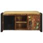 Preview: Bankschrank Mehrfarbig 100x35x50 cm Massivholz Wiederverwertet