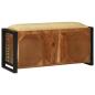 Preview: Bankschrank Mehrfarbig 100x35x50 cm Massivholz Wiederverwertet