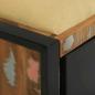 Preview: Bankschrank Mehrfarbig 100x35x50 cm Massivholz Wiederverwertet