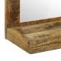 Preview: Badspiegel 50x22x70 cm Massiv raues Mangoholz