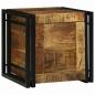 Preview: Aufbewahrungsbox 40x40x40 cm aus solidem rauem Mango Holz
