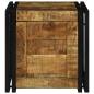 Preview: Aufbewahrungsbox 40x40x40 cm aus solidem rauem Mango Holz
