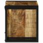 Preview: Weinregal 34,5 x 35 x 39 cm aus massivem rohen Mango