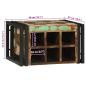 Preview: Weinregal 46x35x27,5 cm Massivholz Altholz