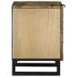 Preview: Nachttische 2 Stück 40x33.5x46 cm Massivholz Mango