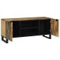 Preview: TV-Schrank 105x33,5x46 cm Massivholz Mango und engineered Holz