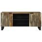 Preview: TV-Schrank 105x33,5x46 cm Massivholz Mango und engineered Holz