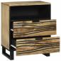 Preview: Nachttisch 50x33x60 cm Massivholz Mango