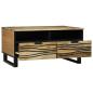Preview: Couchtisch 80x54x40 cm aus massivem Mangoholz