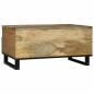 Preview: Couchtisch 80x54x40 cm aus massivem Mangoholz