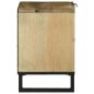 Preview: TV-Schrank 80x31.5x46 cm Massivholz Mango und Holzwerkstoff