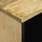 Preview: TV-Schrank 80x31.5x46 cm Massivholz Mango und Holzwerkstoff