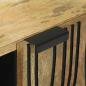 Preview: TV-Schrank 80x31.5x46 cm Massivholz Mango und Holzwerkstoff