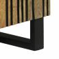 Preview: TV-Schrank 80x31.5x46 cm Massivholz Mango und Holzwerkstoff