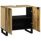 Preview: Waschbeckenschrank 62x33x58 cm Massivholz Mango und Holzwerkstoff