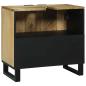 Preview: Waschbeckenschrank 62x33x58 cm Massivholz Mango und Holzwerkstoff