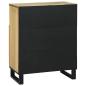 Preview: Sideboard 60x33.5x75 cm Massivholz Mango