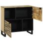 Preview: Sideboard 80x33.5x75 cm Massivholz Mango