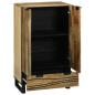 Preview: Highboard 60x33.5x100 cm Massivholz Mango