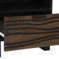 Preview: Nachttisch 40x33x46 cm Massivholz Walnuss