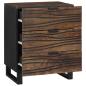 Preview: ARDEBO.de - Nachttisch 50x33x60 cm aus massivem Mangoholz & engineered Wood