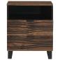 Preview: Nachttisch 50x33x60 cm aus massivem Mangoholz & engineered Wood