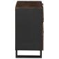 Preview: Nachttisch 50x33x60 cm aus massivem Mangoholz & engineered Wood