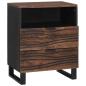 Preview: ARDEBO.de - Nachttisch 50x33x60 cm Massivholz Mango & MDF
