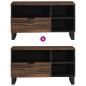 Preview: TV Schrank 80x33.5x46 cm Massivholz Mango&Engineered Wood