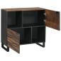 Preview: Sideboard 80x33.5x75 cm aus Massivholz Mango