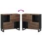 Preview: Sideboard 80x33.5x75 cm aus Massivholz Mango