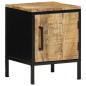 Preview: ARDEBO.de - Nachttisch 30x30x40 cm Massivholz Rohes Mango