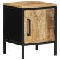 Preview: Nachttisch 30x30x40 cm Massivholz Rohes Mango