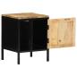 Preview: Nachttisch 30x30x40 cm Massivholz Rohes Mango