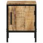Preview: Nachttisch 30x30x40 cm Massivholz Rohes Mango