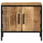 Preview: Nachttische 2 Stk 50x30x45 cm Massivholz Raues Mango