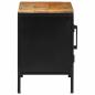 Preview: Nachttische 2 Stk 50x30x45 cm Massivholz Raues Mango